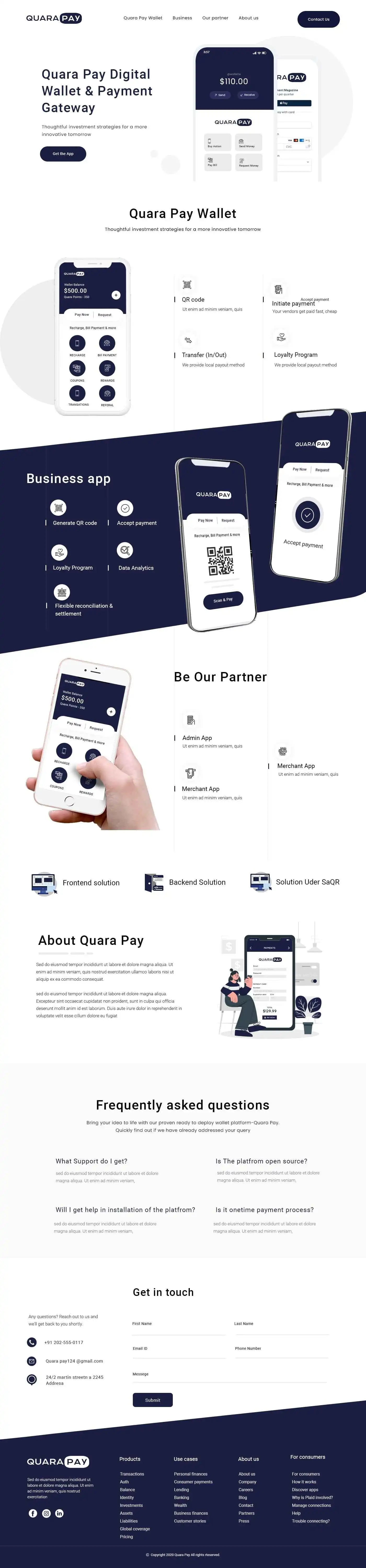 Web Application Dashboard